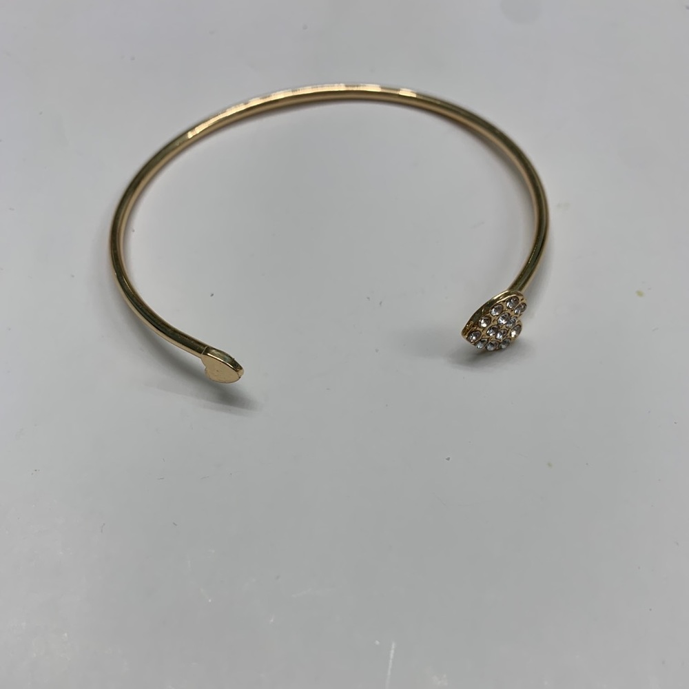 Heart Rhinestone Bangle - Picture 3 of 4